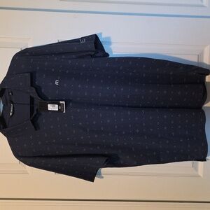 Travis Mathew Blue Polo with Pattern